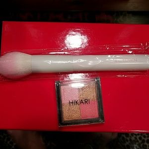 Crown Makeup blush brush & hikari shimmer bronzer